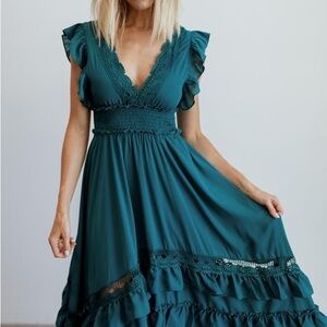 Baltic Born Deep Teal Maxi Dress